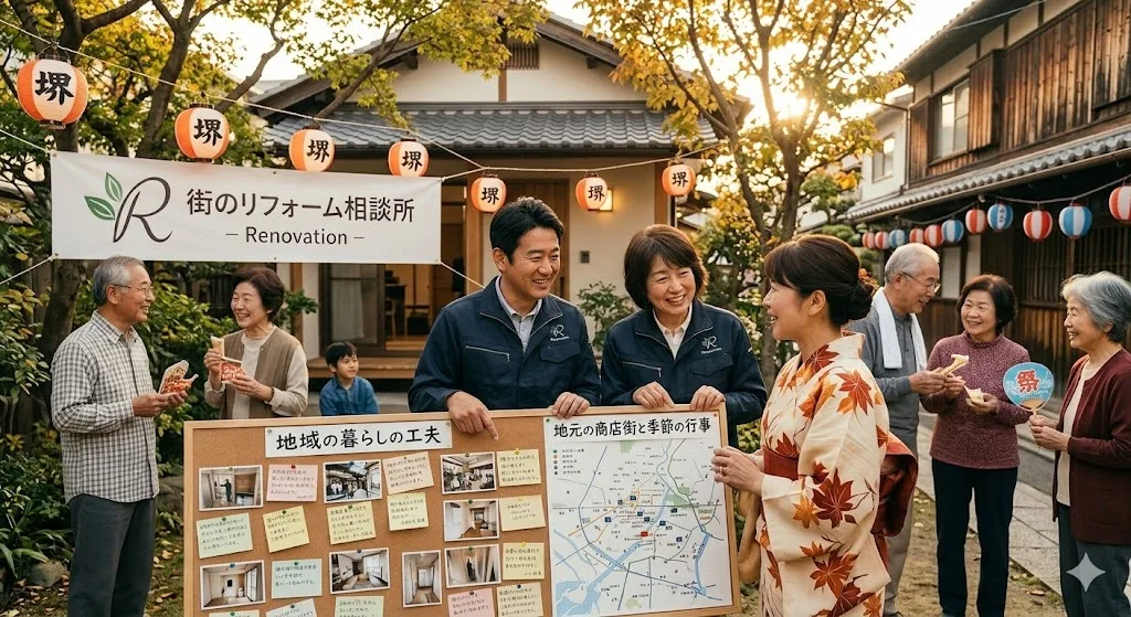 「自分たちの街にこんなリフォーム屋さんがあって良かった」と言ってもらえる関係作り