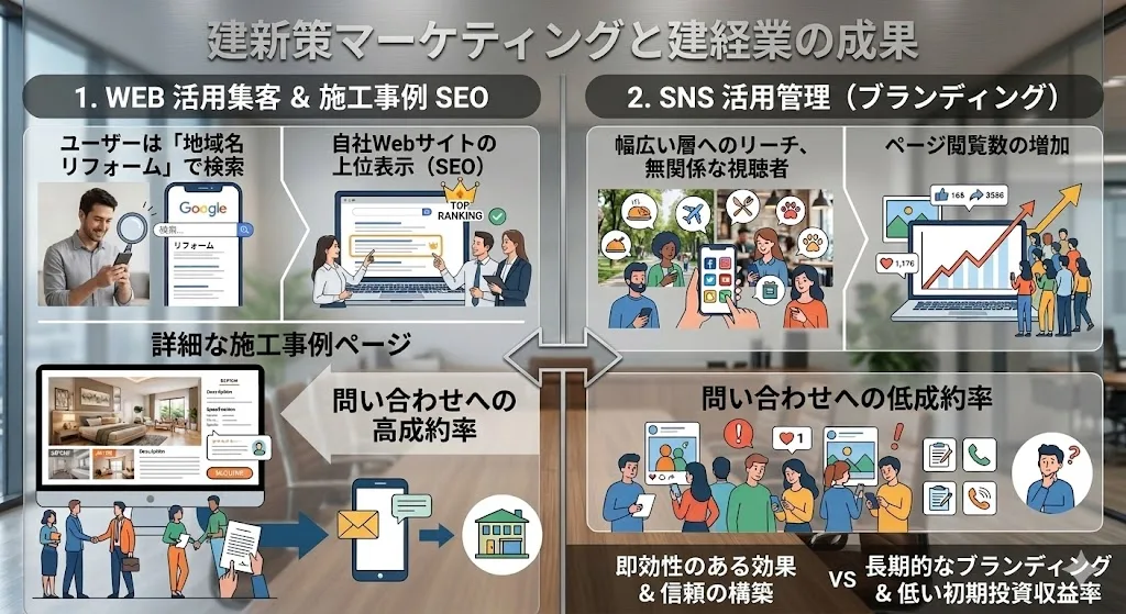 施工事例SEOは、目に見える形で利益になる可能性が高い