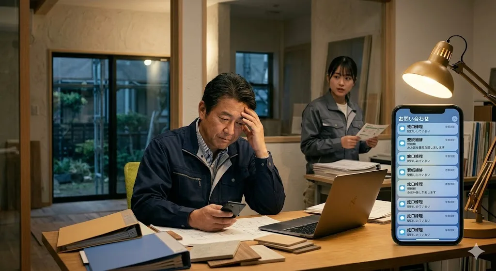 リフォーム会社の利益に繋がるリスティング広告-小さな修理の相談ばかりが山のように届いて、本来やりたい大規模な改修に手が回らない